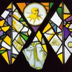 Tudor stained glass from Richmond Palace - on display at the Museum